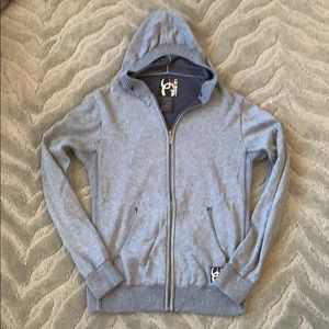 Guess zip-up sweater with hood